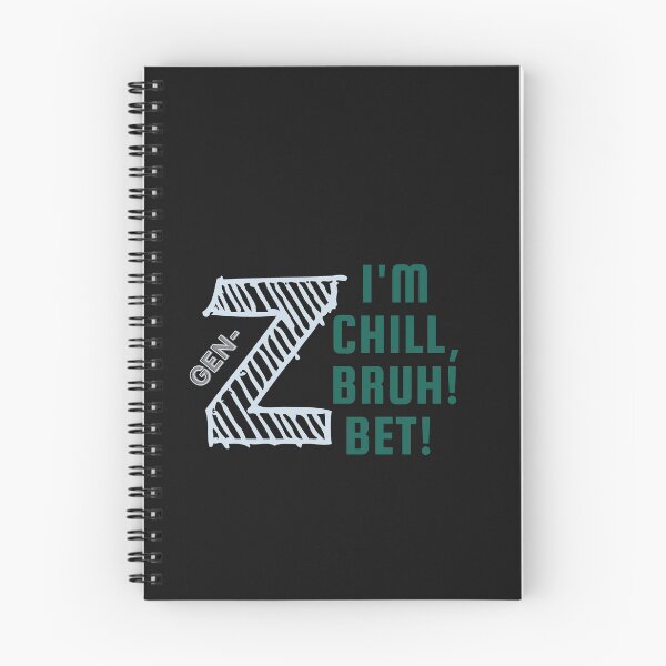 Item preview, Green Gen-z merch:  "I'm Chill, Bruch! Bet!" designed and sold by AyeAyeBeans.