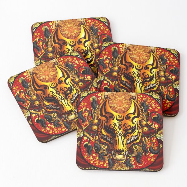 Item preview, Gold Kitsune, Fox Mask designed and sold by Abysm Internal.