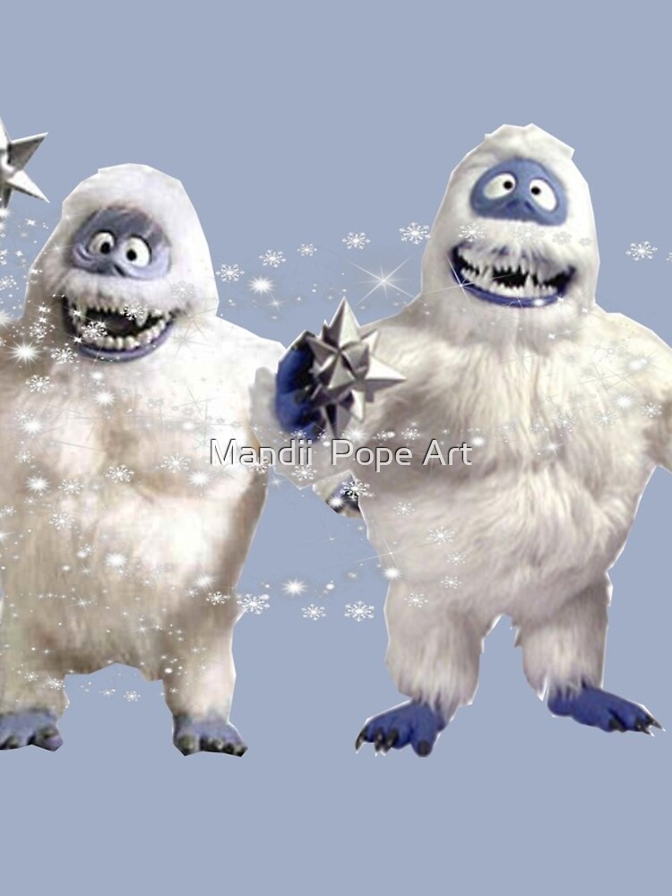 Abominable snowman couple at Christmas