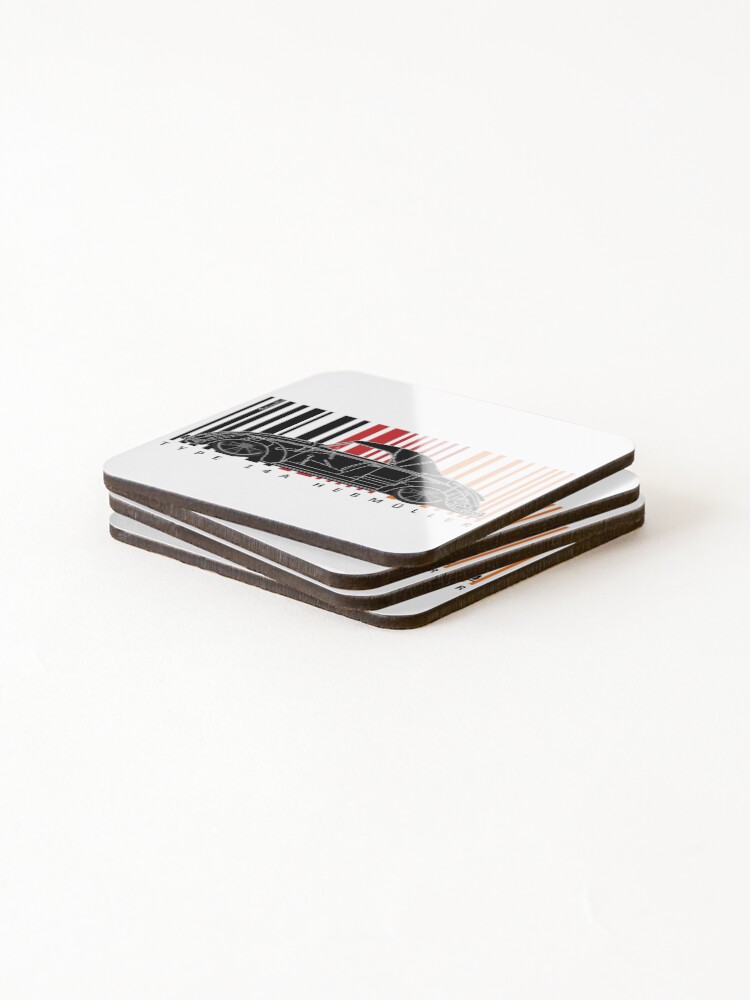 Alternate view of aircooled type 14 Coasters (Set of 4)