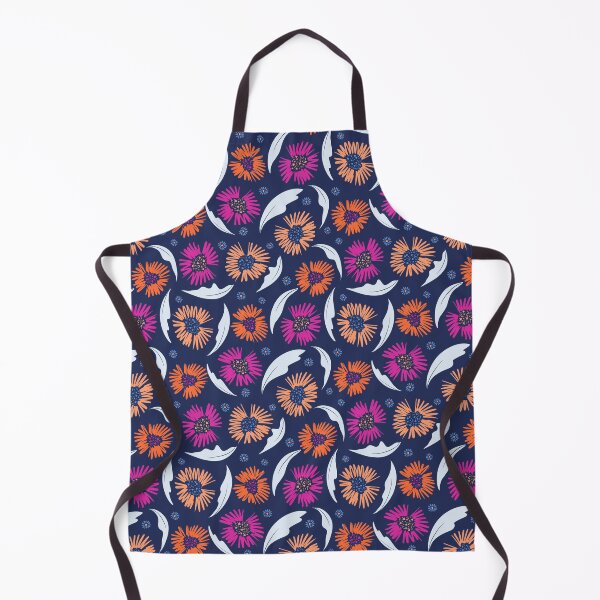 Item preview, FLORAL SCRIBBLE - NAVY BLUE designed and sold by PrachiManerikar.