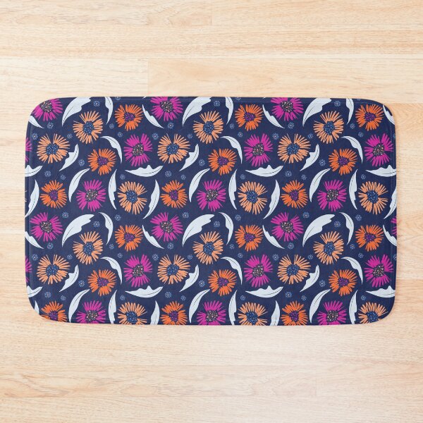 Item preview, FLORAL SCRIBBLE - NAVY BLUE designed and sold by PrachiManerikar.
