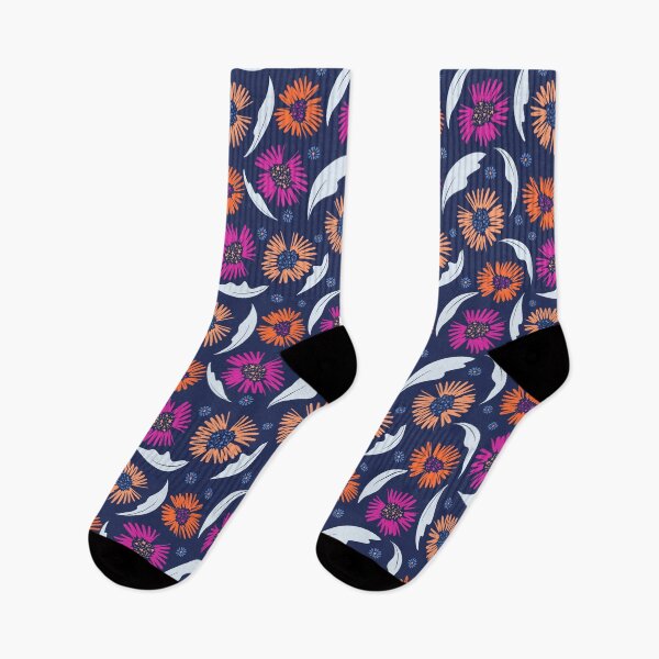 Item preview, FLORAL SCRIBBLE - NAVY BLUE designed and sold by PrachiManerikar.