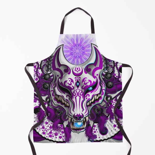 Item preview, Pastel Goth Kitsune, Fox Mask - White and Purple designed and sold by Abysm Internal.