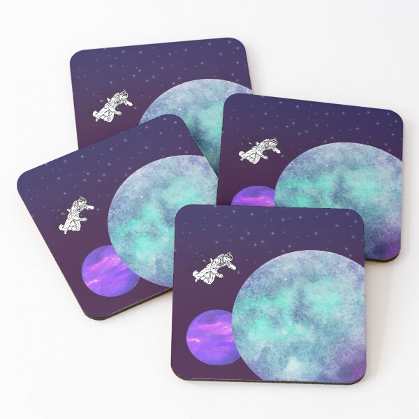 Item preview,  watercolor planets astronaut space illustrate designed and sold by venus-ian.