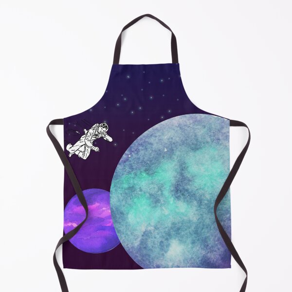 Item preview, watercolor planets astronaut space illustrate designed and sold by venus-ian.