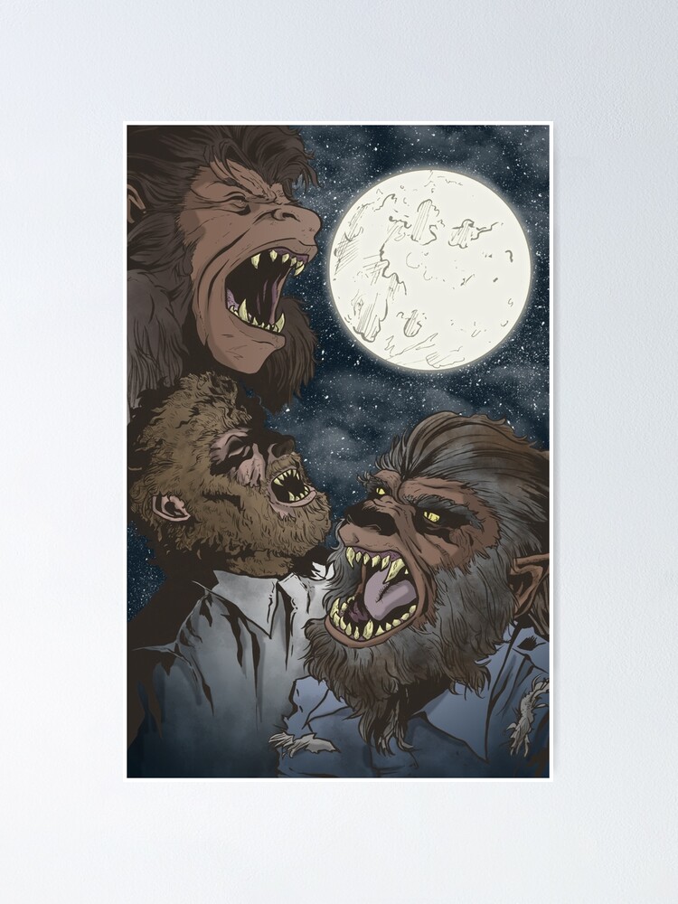 Halloween Thriller Night Werewolf Poster for Sale by loganferret