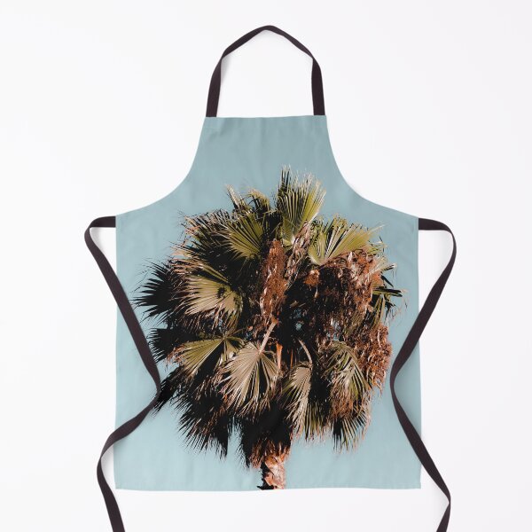 Item preview, Closeup isolated palm tree with green leaves in summer with blue sky designed and sold by Mrvell.