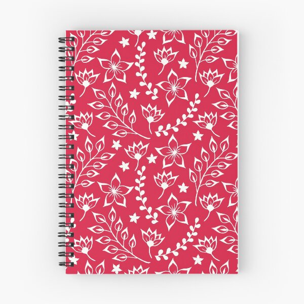 Item preview, Red vintage Christmas pattern flowers and leaves designed and sold by Bridgers872.