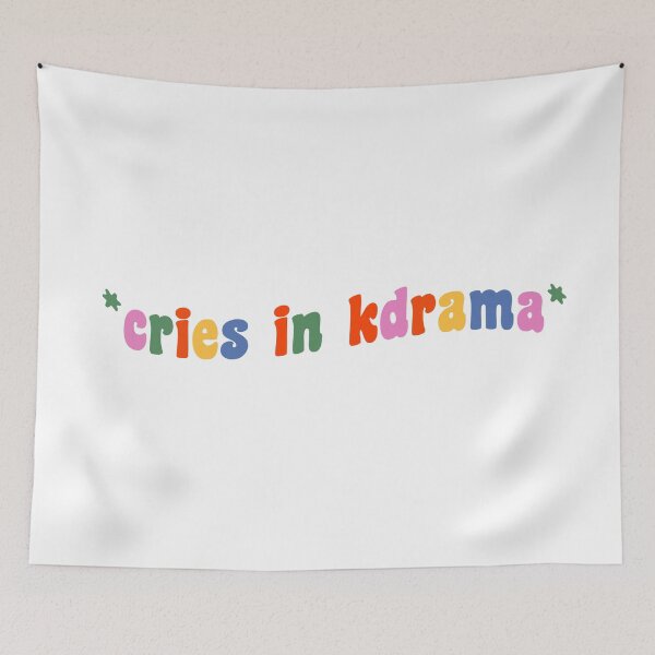 Item preview, cries in kdrama designed and sold by thetypo.