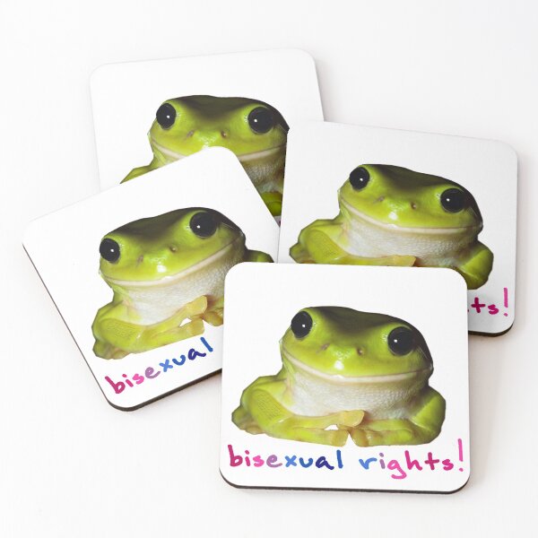 Item preview, bisexual rights frog  designed and sold by kaylee marie.