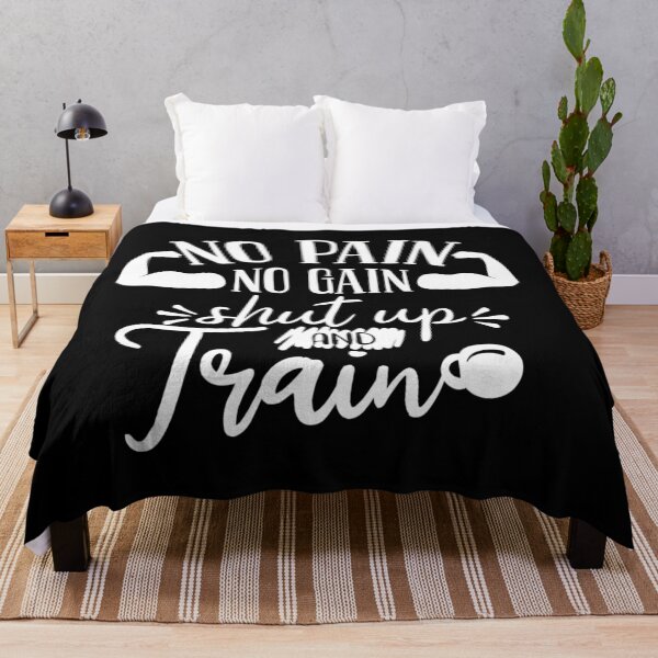 Item preview, NO PAIN NO GAIN. Shut up and train. designed and sold by Moussa Sussi.