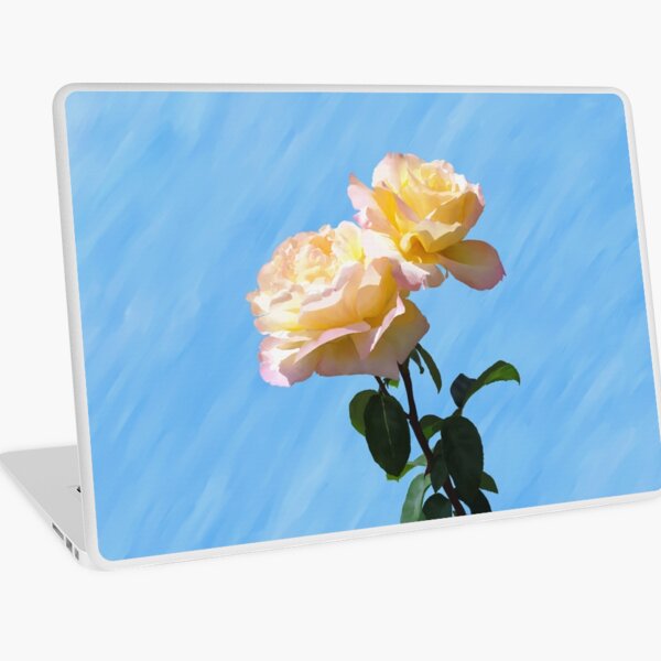 Yellow & Pink Rose Laptop Skin