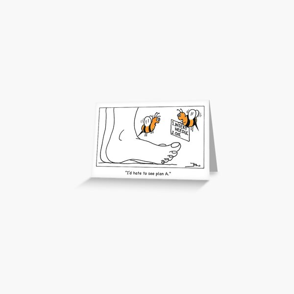 BEES. Greeting Card