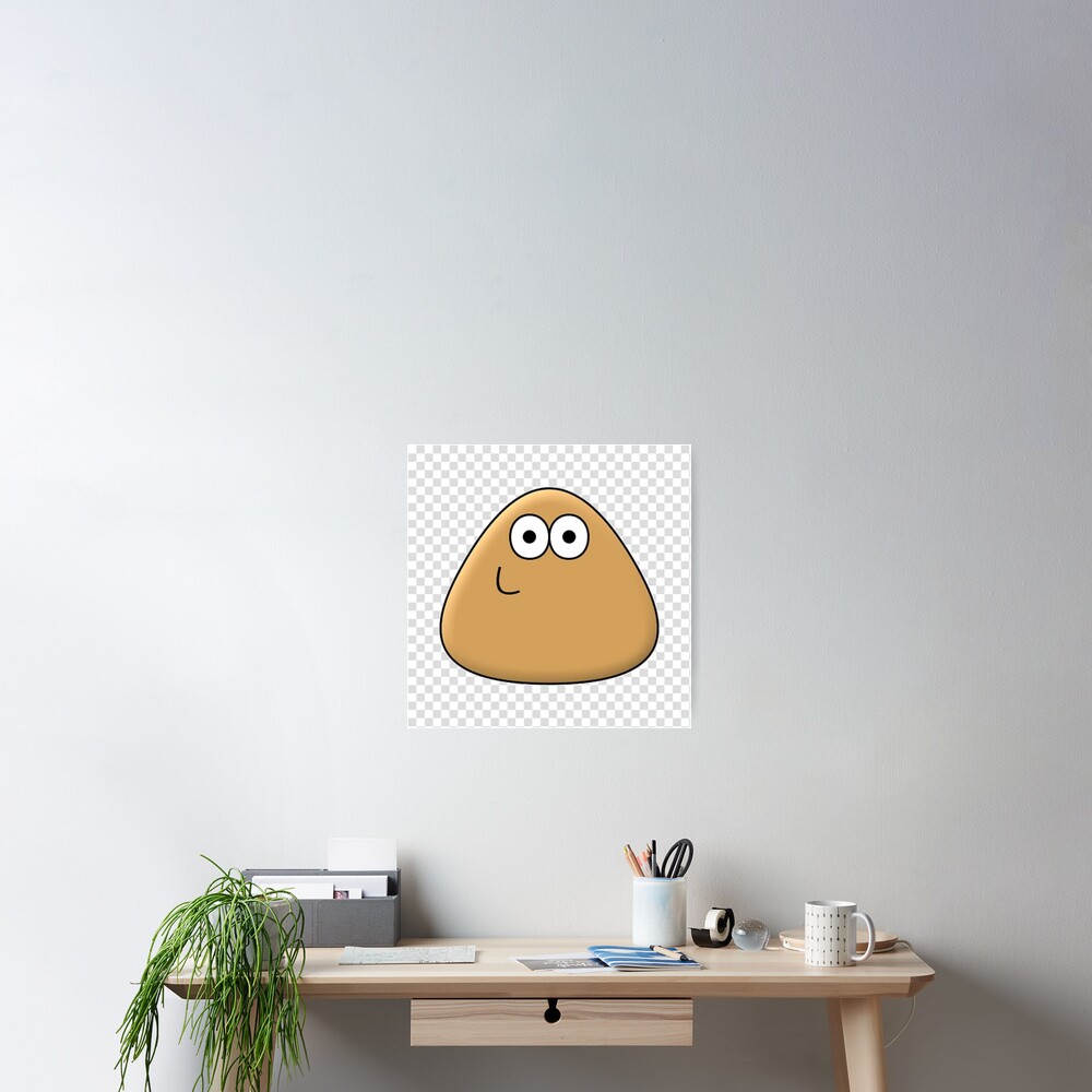 Emo Pou Stickers for Sale