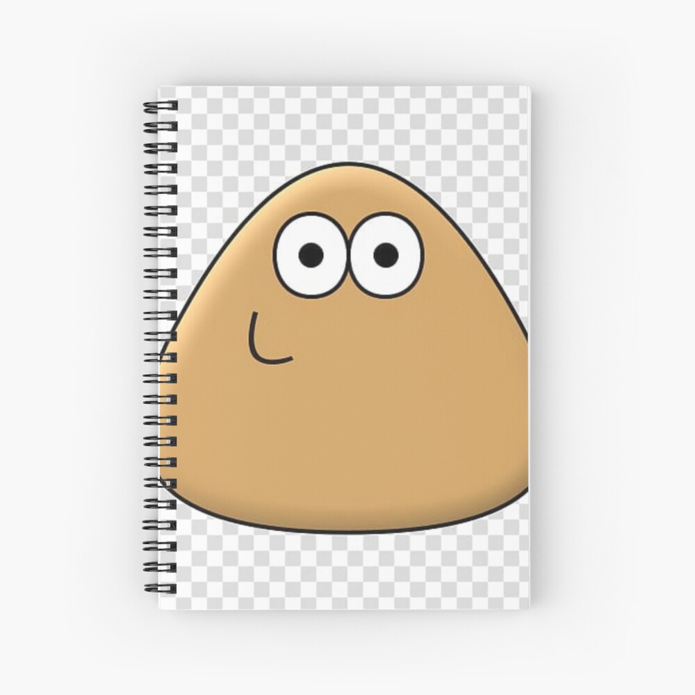 Man faced Pou Spiral Notebook for Sale by AnxBananx