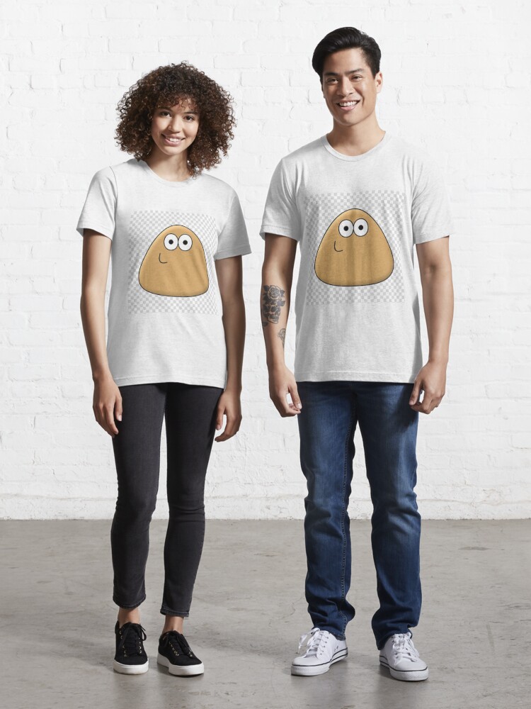 Hungry Pou logo with text - T-Shirt