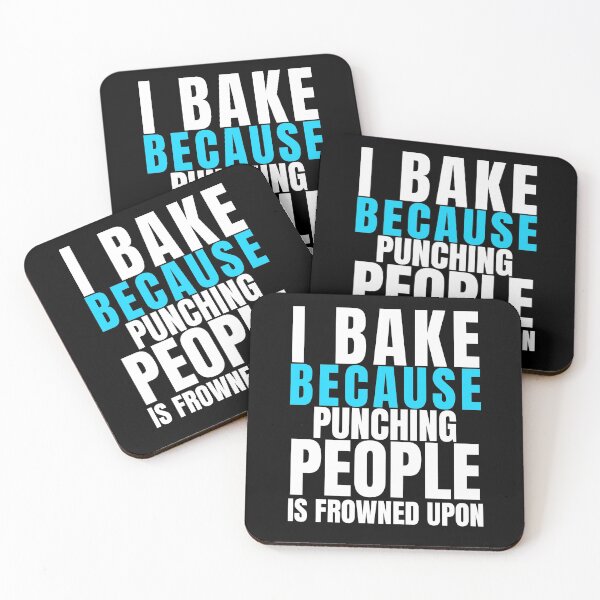 Item preview, I Bake Because Punching People Is Frowned Upon, Funny Baker Chef Gift, Gift For Baker, Professional Cook Gift, Bakery Shirt Unisex Tshirt designed and sold by PGGO.