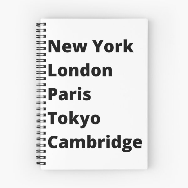 Item preview, New York London Paris Tokyo Cambridge designed and sold by DesignsbyDan1.
