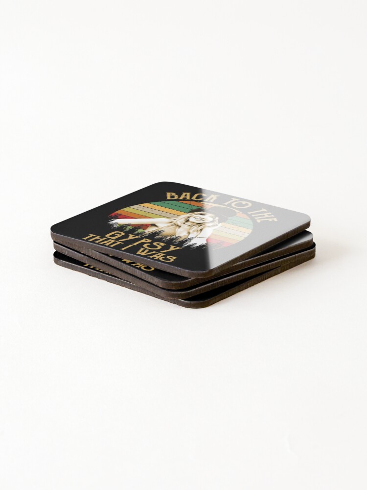 Alternate view of Back To The Gypsy That I Was vintage Retro Coasters (Set of 4)