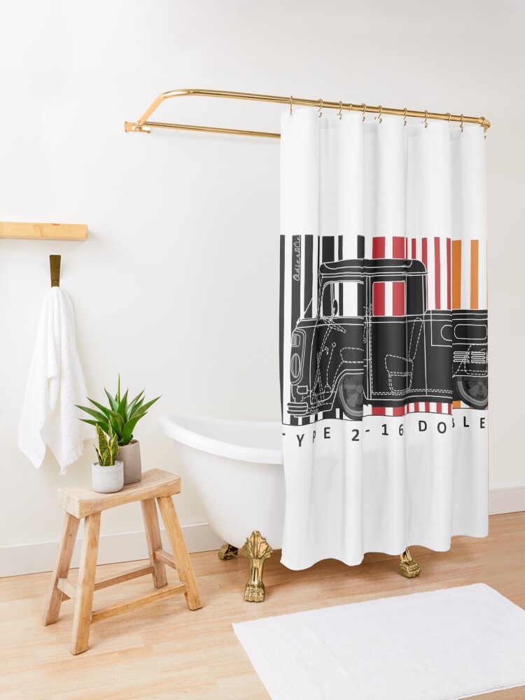 Alternate view of aircooled type 26 Shower Curtain