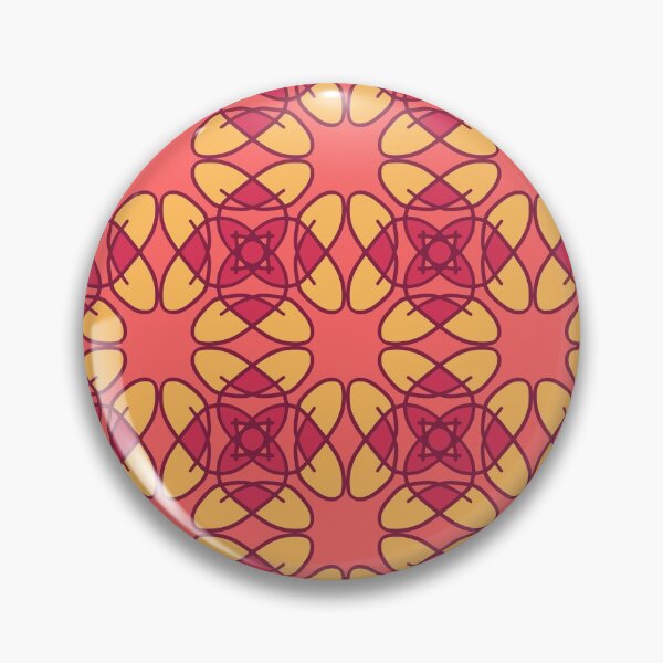 Item preview, yellow red mandala floral creative seamless background designed and sold by GoArdWork.