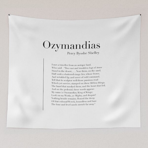 Item preview, Ozymandias by Percy Bysshe Shelley designed and sold by wisemagpie.
