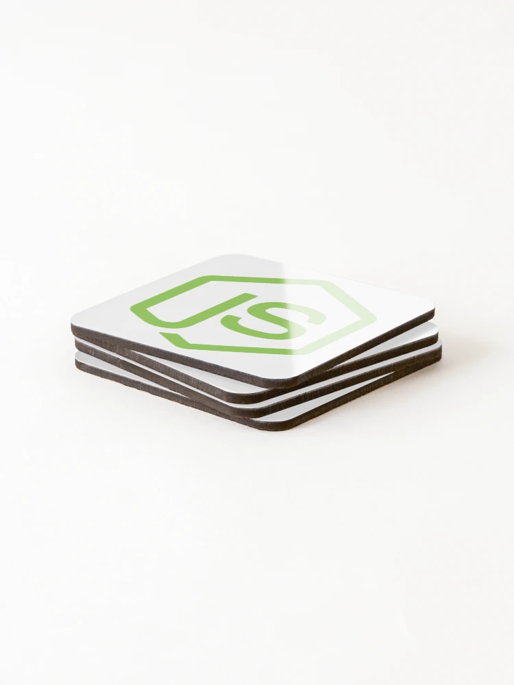 Thumbnail 4 of 5, Coasters (Set of 4), nodejs programming language logo designed and sold by developerfriday.