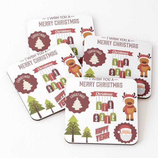 Item preview, Merry Christmas and Happy New Year Stickers Pack designed and sold by Cosmic Dust.