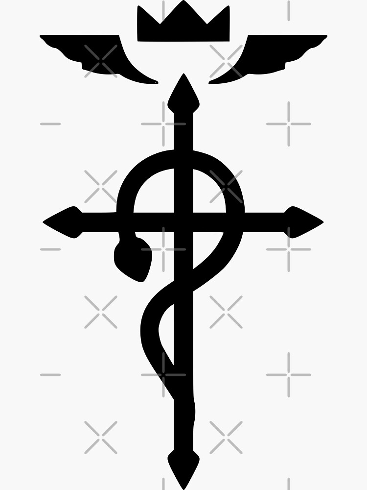 Fullmetal Alchemist - Flamel Insignia (Black) | Sticker