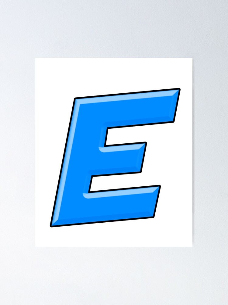 letter-e-capital-alphabet-monogram-initial-blue-color-poster-for