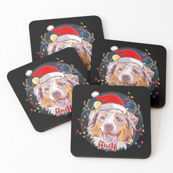 Item preview, Australian Shepherd Christmas designed and sold by Blaacklight.