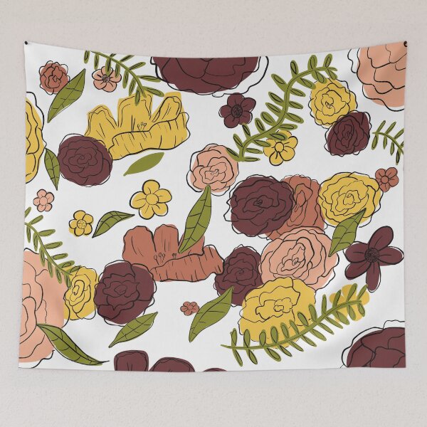 Item preview, Sunflower colored blob flowers designed and sold by StudioSamanthaa.