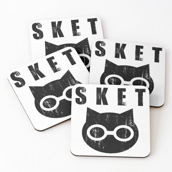Item preview, SKET Dance - SKET Dan Symbol with Acronym (Black) Distressed designed and sold by FergusDrawsArt.