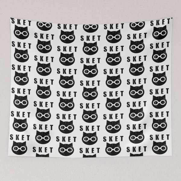 Item preview, SKET Dance - SKET Dan Symbol with Acronym (Black) Distressed designed and sold by FergusDrawsArt.