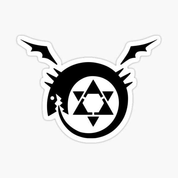 Fullmetal Alchemist - Homonculus Insignia (Black) Sticker