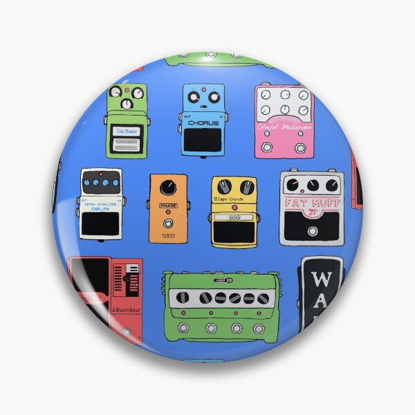 Item preview, GUITAR PEDALS Recording Studio Engineer Guitarist Gear Foot Effect Pedals Music Illustration Mug Sticker T-Shirt Etc... designed and sold by blueversion.