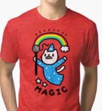 Magical Wizard Cat Tri-blend T-Shirt
