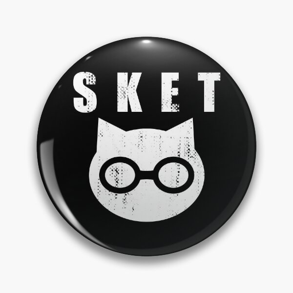 Item preview, SKET Dance - SKET Dan Symbol with Acronym (White) Distressed designed and sold by FergusDrawsArt.