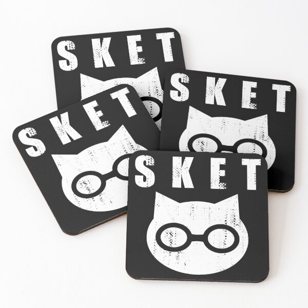 Item preview, SKET Dance - SKET Dan Symbol with Acronym (White) Distressed designed and sold by FergusDrawsArt.