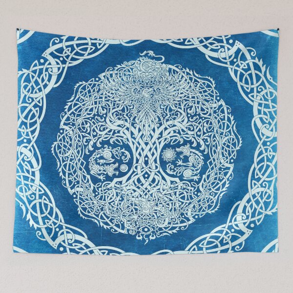 Item preview, Yggdrasil, Viking Tree of Life - Blue designed and sold by Abysm Internal.