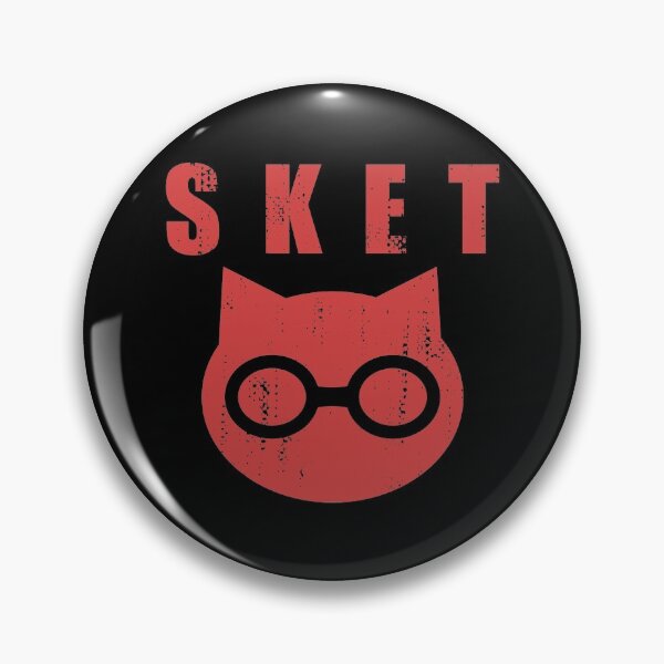 Item preview, SKET Dance - SKET Dan Symbol with Acronym (Red) Distressed designed and sold by FergusDrawsArt.