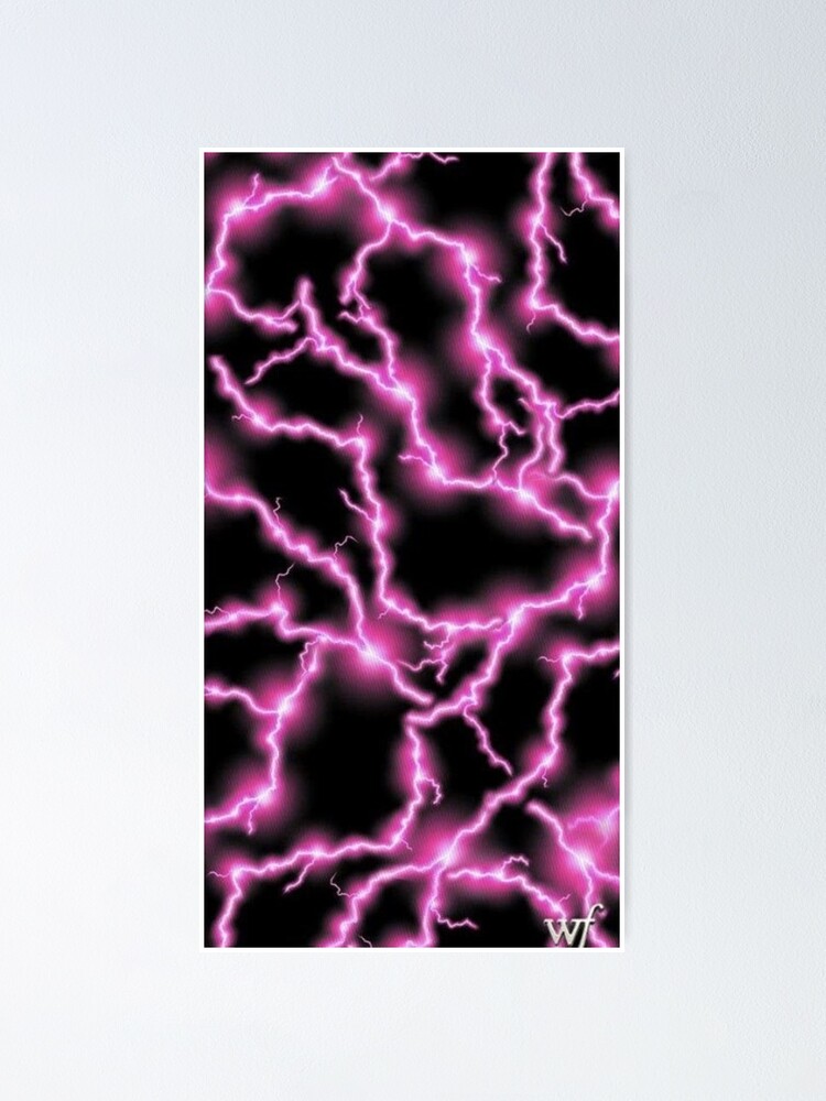 Aesthetic pink lightning 