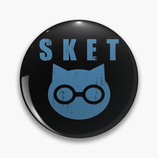 Item preview, SKET Dance - SKET Dan Symbol with Acronym (Blue) Distressed designed and sold by FergusDrawsArt.