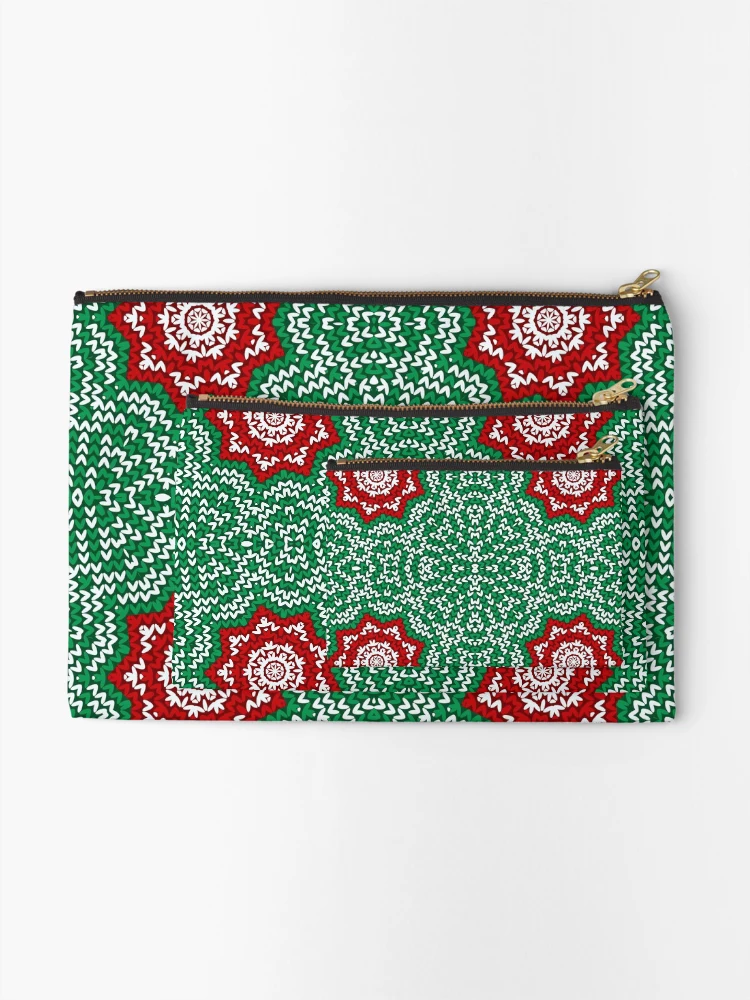 Thumbnail 2 of 4, Zipper Pouch, Pattern RGW Green designed and sold by kyds.