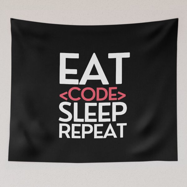 Item preview, Eat Code Sleep Repeat designed and sold by pintsandquarts.