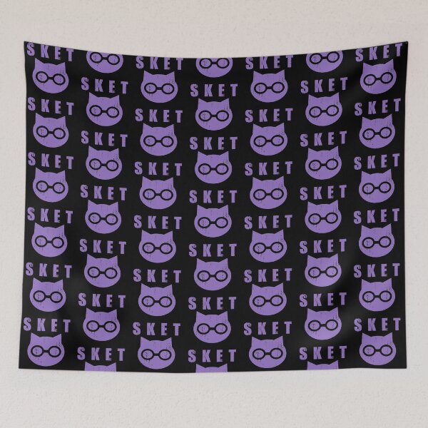 Item preview, SKET Dance - SKET Dan Symbol with Acronym (Purple) Distressed designed and sold by FergusDrawsArt.