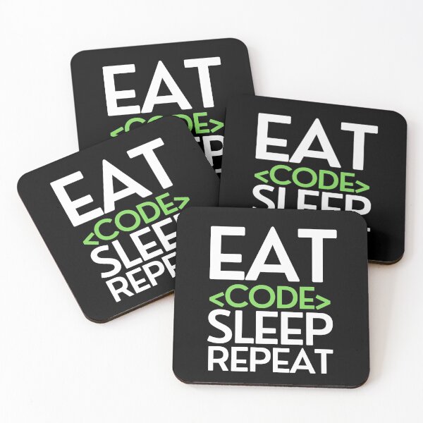 Item preview, Eat Code Sleep Repeat designed and sold by pintsandquarts.