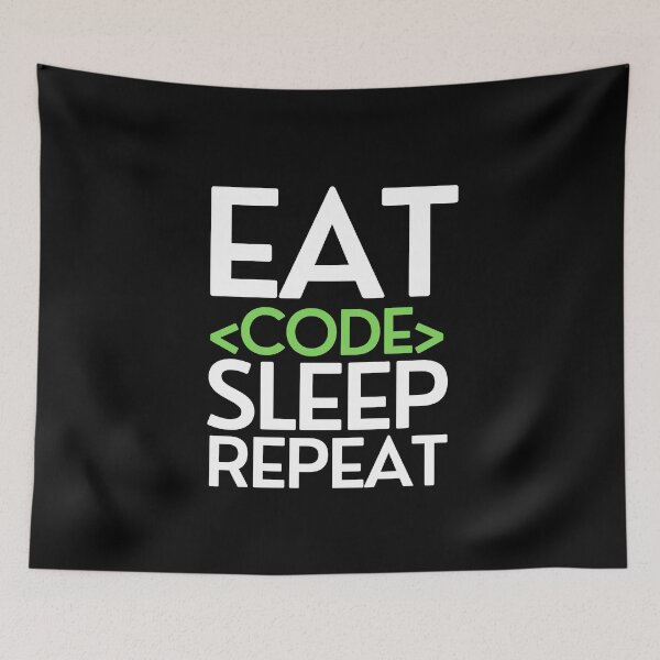 Item preview, Eat Code Sleep Repeat designed and sold by pintsandquarts.