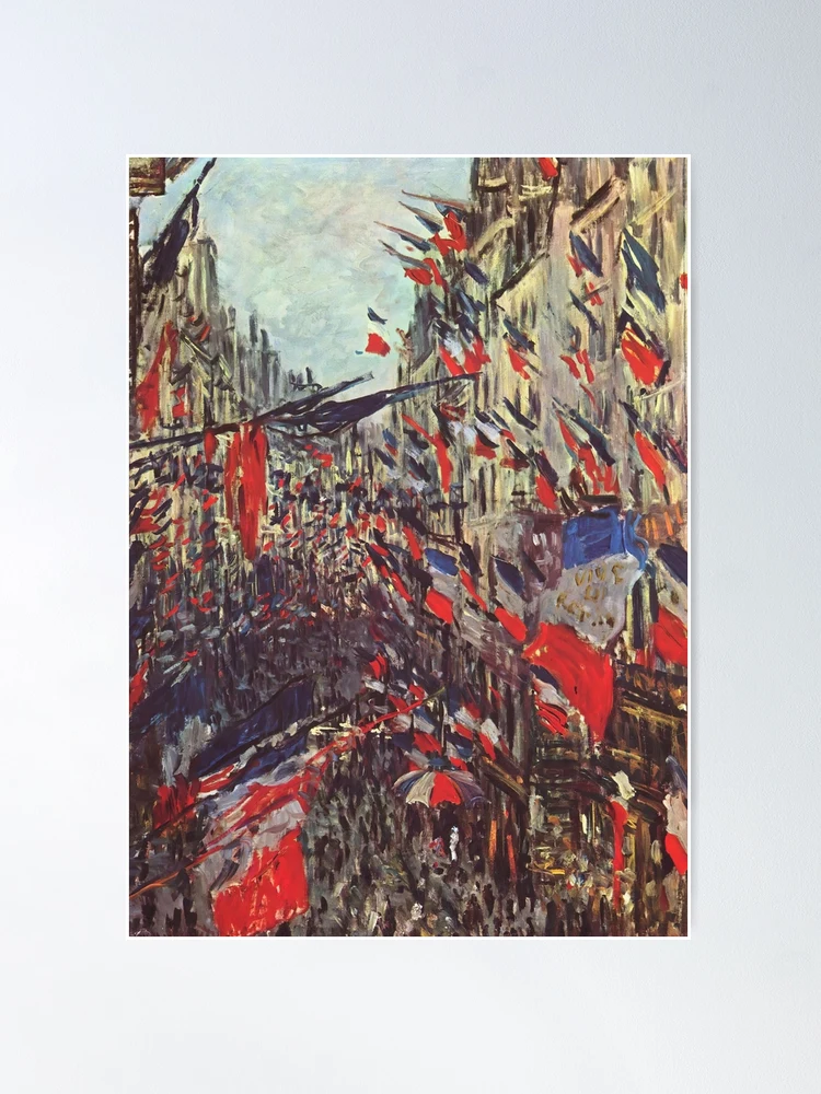 クロード・モネ、「Rue Saint-Denis Festivities on fposter,medium,wall_texture,